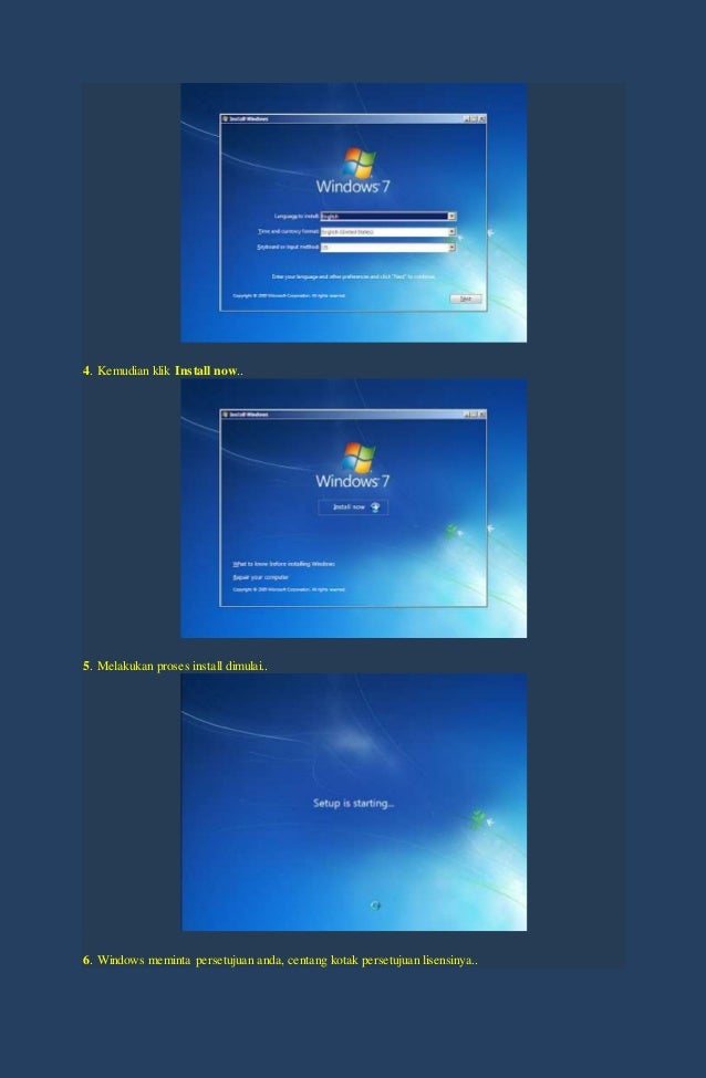 Cara Menginstal Windows 7 Cara Menginstal Windows 7