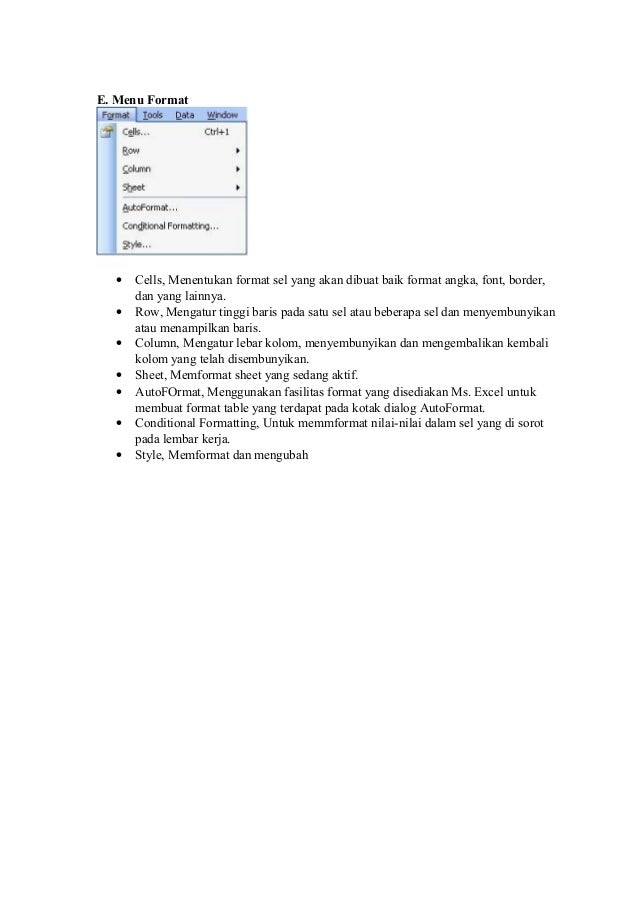 excel shortcut format auto ms. Berikut menu merupakan excel