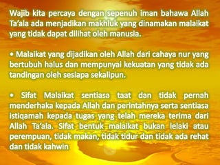 Beriman Kepada Malaikat