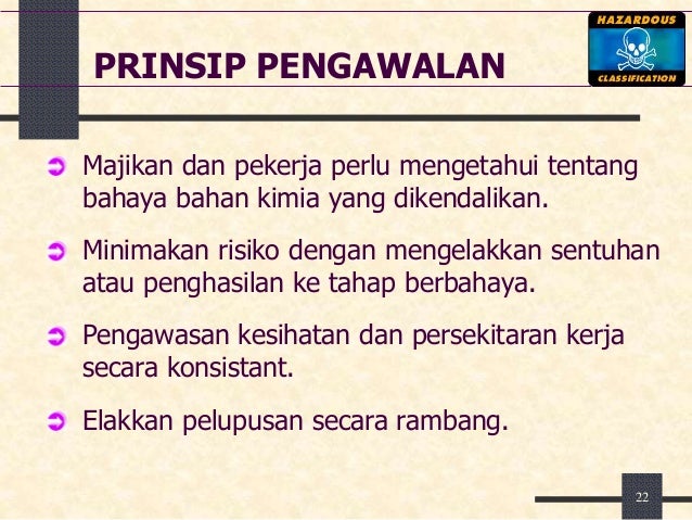 Keselamatan Semasa Mengendalikan Bahan Kimia Berbahaya