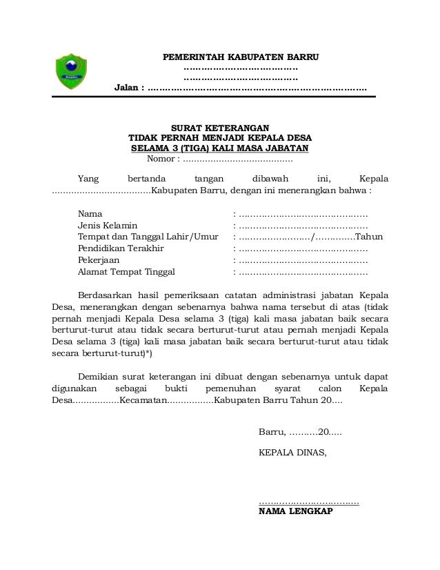 Contoh Biodata Kepala Desa - Simak Gambar Berikut Contoh Biodata Kepala Desa - Simak Gambar Berikut