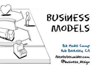 Business
 Models
     Biz Model Camp
    Hub Berkeley, CA

 AlexOsterwalder.com
    @business_design
 