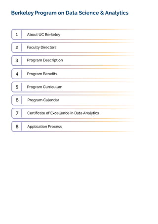 Berkeley Program on Data Science & Analytics 2018 Brochure | PDF