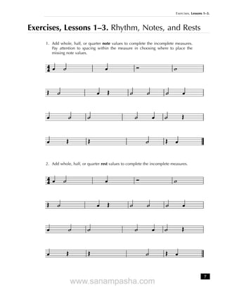 Incomplete Measure Notes Berklee music theory book 1, paul schmeling | PDF