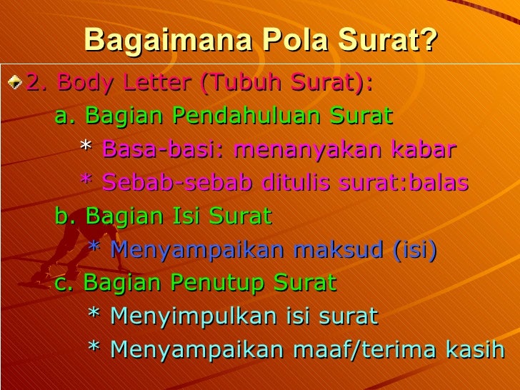 Berkomunikasi Lewat Surat