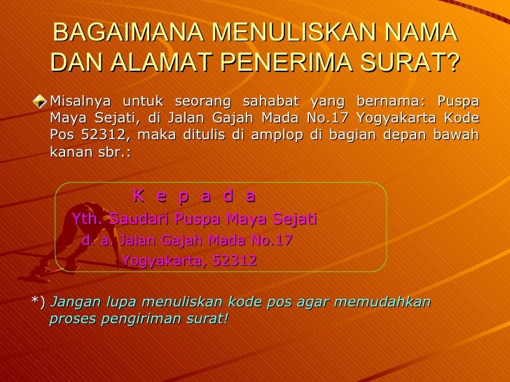 Berkomunikasi Lewat Surat