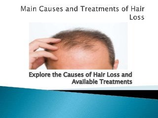 Explore the Causes of Hair Loss and
Available Treatments

 
