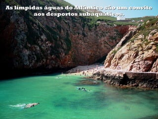 As límpidas águas do Atlântico são um convite
         aos desportos subaquáticos.
 