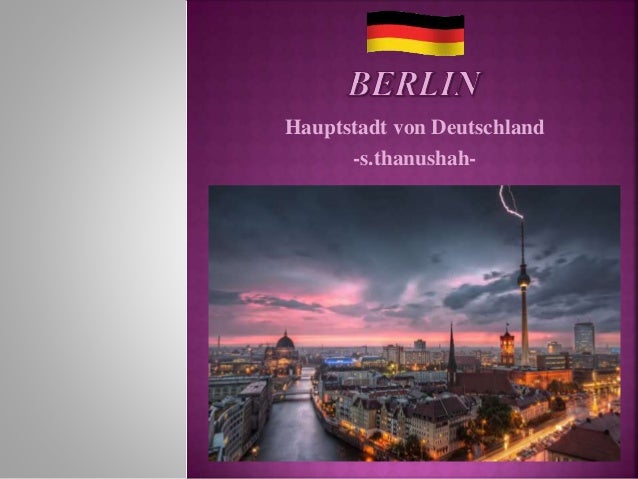 Berlin Hauptstadt Von Deutschland Capital Of Germany