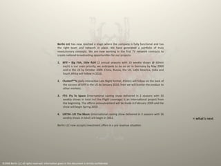 Berlin LLC - TV for the World!