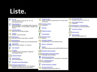 Liste.
 