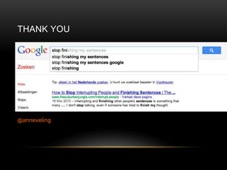 THANK YOU




@anneveling
 