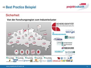 Best Practice Beispiel

Sicherheit




www.projektzukunft.berlin.de   11
 