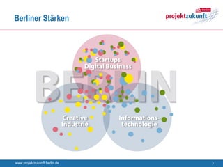 Berliner Stärken




www.projektzukunft.berlin.de   7
 