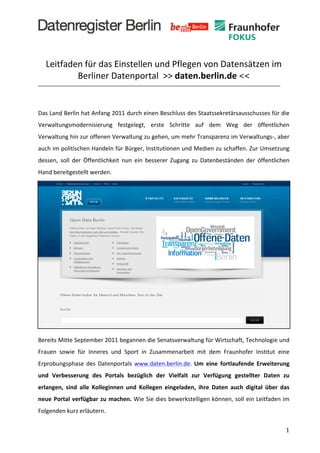 Berliner Open-Data-Strategie