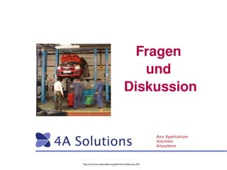    
Fragen 
und 
Diskussion
http://commons.wikimedia.org/wiki/File:CarService.JPG
 