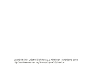    
Lizensiert unter Creative Commons 3.0 Attribution + Sharealike siehe
http://creativecommons.org/licenses/by­sa/3.0/deed.de
 