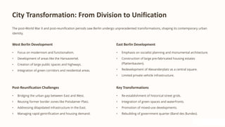 Berlin City Urban Planning Case Study Architecture | PDF