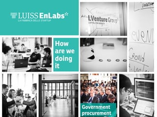 How
are we
doing
it

Government
procurement



 