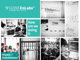 How
are we
doing
it

Attract
Stakeholders



 