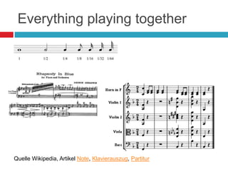Everything playing together




Quelle Wikipedia, Artikel Note, Klavierauszug, Partitur
 
