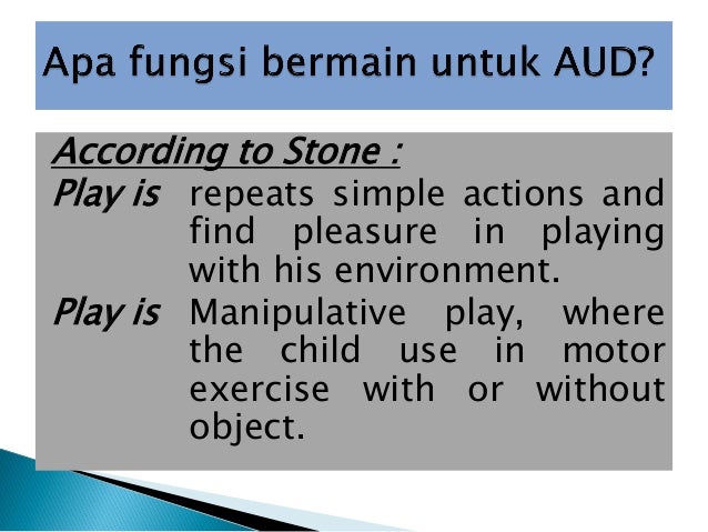 Bermain dan permainan anak usia dini