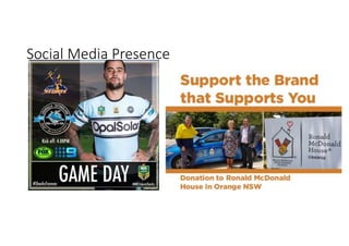 Social Media Presence
 