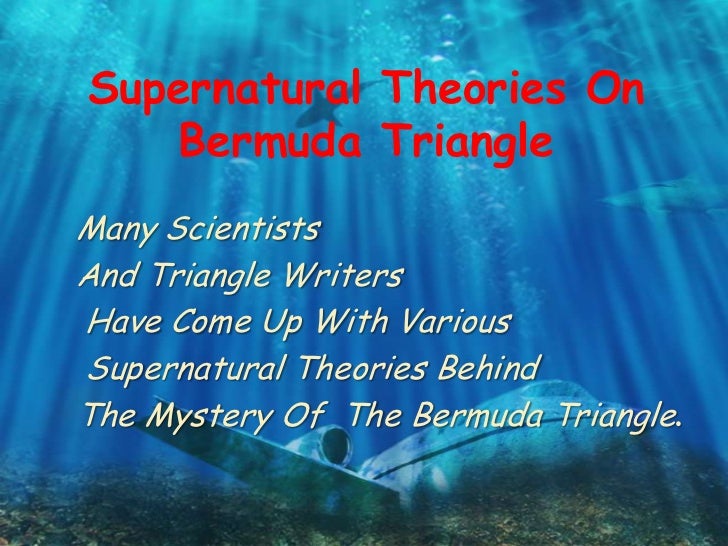 Paper presentation on bermuda triangle
