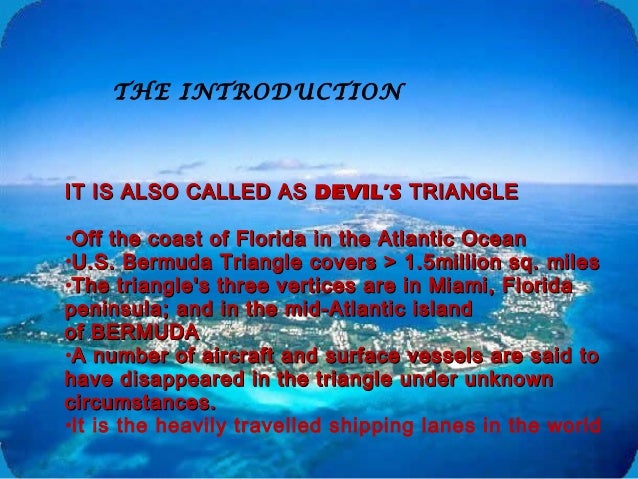 Paper presentation on bermuda triangle