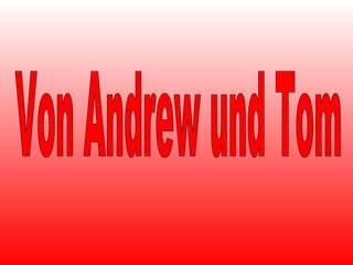 Von Andrew und Tom 