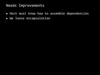Good, isn’t it?Climber is always the same, and doesn’t know how to “get” the toolsThe Climber is given the tools he has to use