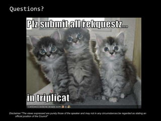 Main takeawaysDI/IoC helps building service oriented applicationsDI/IoC helps managing dependenciesDI/IoC helps bulding highly cohese, loose coupled code while maintaling encapsulation