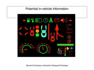 Potential in-vehicle Information 