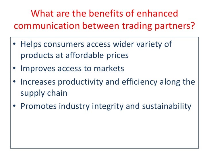 Communication among trading partners