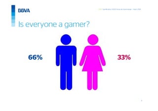 6
GWC Gamification 5.000 horas de Aprendizaje – mayo 2014
Is everyone a gamer?
66% 33%
 
