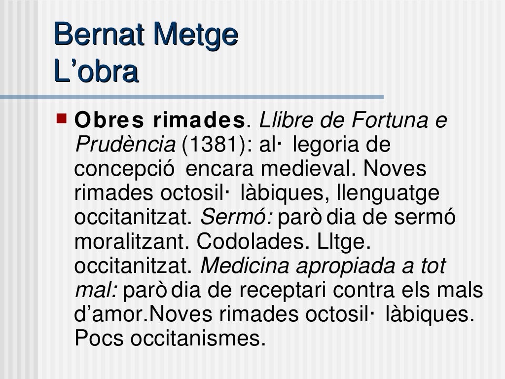 Bernat Metge