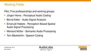 The MDCT and its Applications in Audio Coding