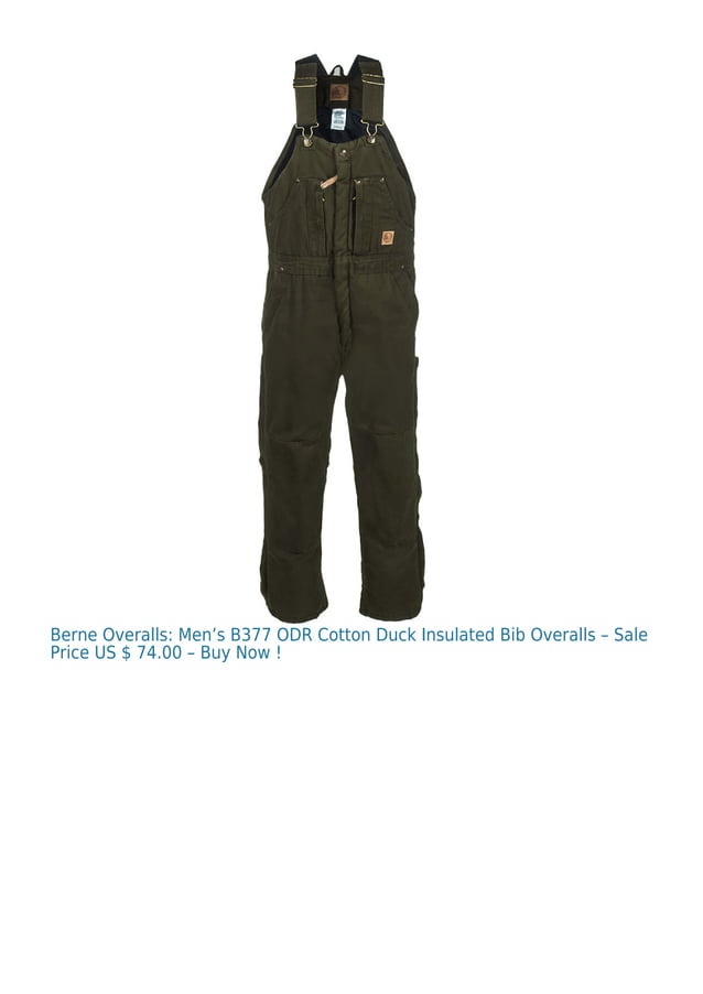 Berne Overalls PDF