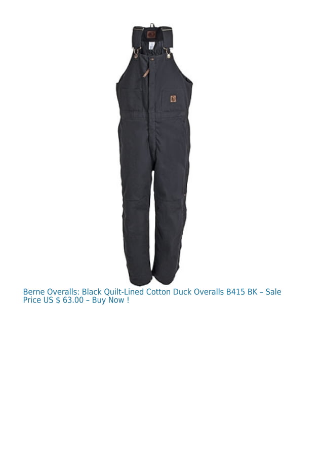 Berne Overalls PDF