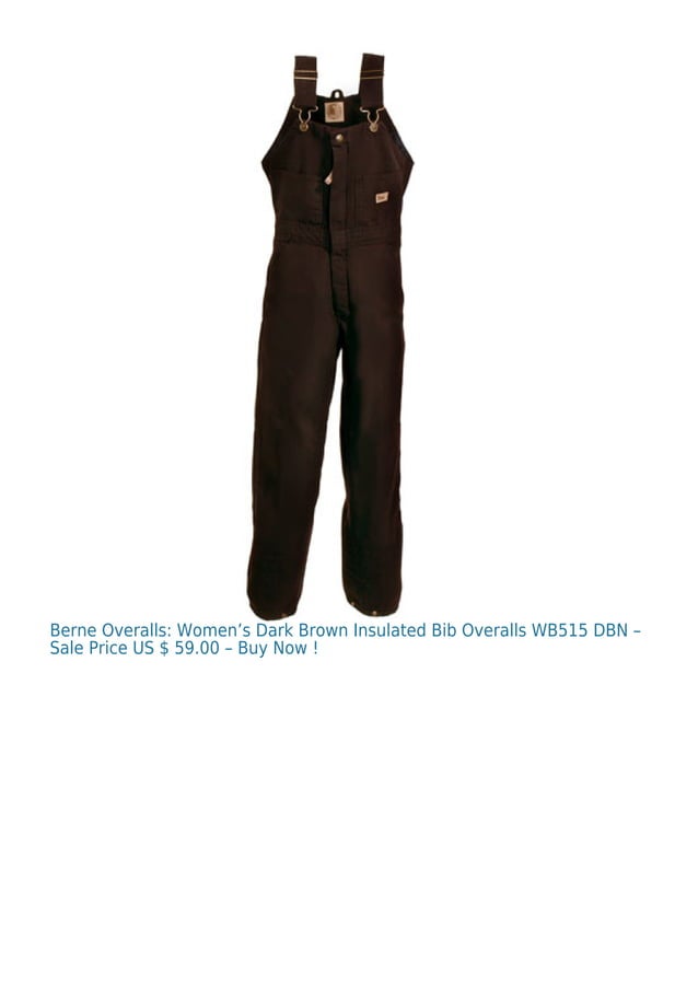 Berne Overalls PDF