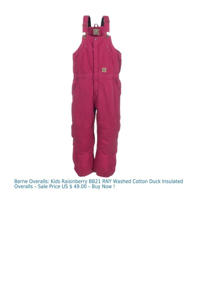 Berne Overalls PDF