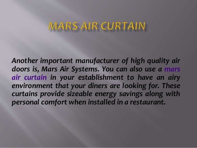 Berner Air Doors For Restaurants