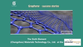 The Sixth Element (Changzhou) Materials Technology Co., Ltd
The Sixth Element
(Changzhou) Materials Technology Co., Ltd. at the
Graphene - success stories
NEEQ:831190
 