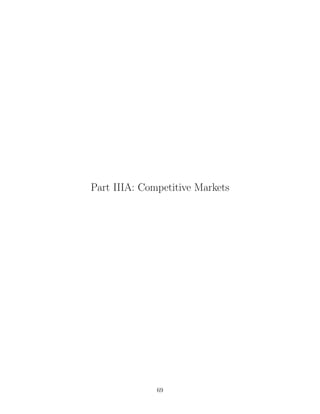 Part IIIA: Competitive Markets




              69
 