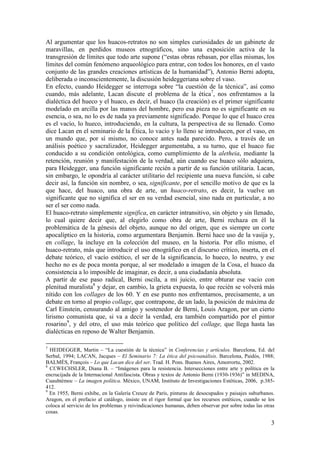 Berni, collage e investigación