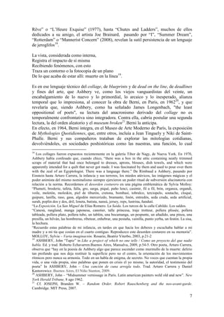 Berni, collage e investigación