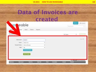 VA 2015 HOW TO USE INVOICEABLE 104
 