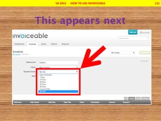 VA 2015 HOW TO USE INVOICEABLE 111
 