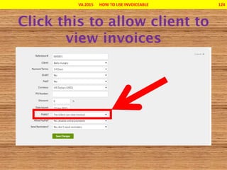 VA 2015 HOW TO USE INVOICEABLE 124
 