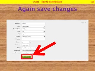 VA 2015 HOW TO USE INVOICEABLE 126
 